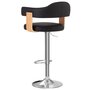 Voir la diapositive 5 : VIDAXL Tabourets de bar lot de 2 noir bois courbe et similicuir