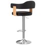 Voir la diapositive 5 : VIDAXL Tabourets de bar lot de 2 noir bois courbe et similicuir