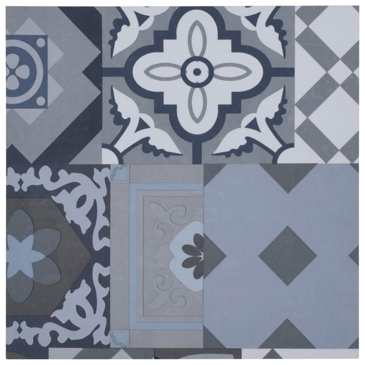 VIDAXL Dalles de plancher autoadhesives 20pcs PVC 1,86 m^2 motif colore