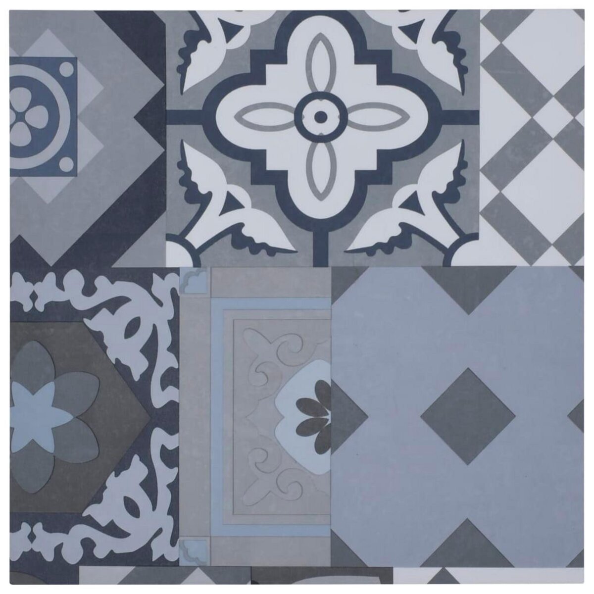 VIDAXL Dalles de plancher autoadhesives 20pcs PVC 1,86 m^2 motif colore