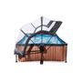 Voir la diapositive 4 : EXIT TOYS Piscine tubulaire Wood rectangulaire 2,20 x 1,50 x 0,65 m avec dôme - Exit Toys