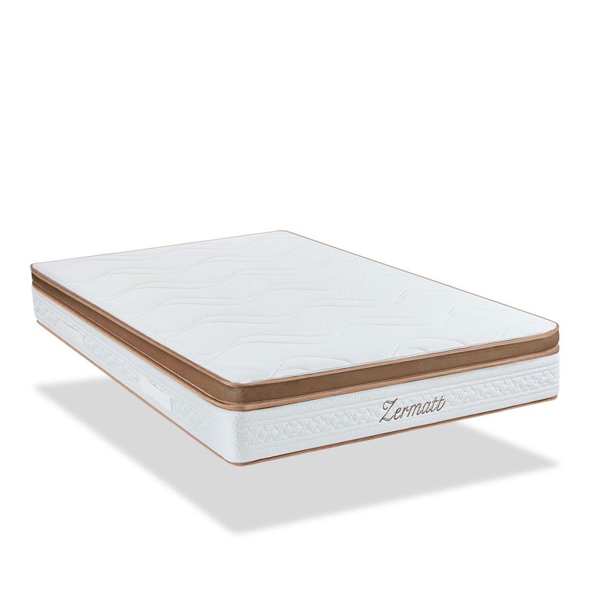 BELLECOUR BELLECOUR LITERIE | Ensemble ZERMATT | Matelas Mémoire de forme + Sommier Bois
