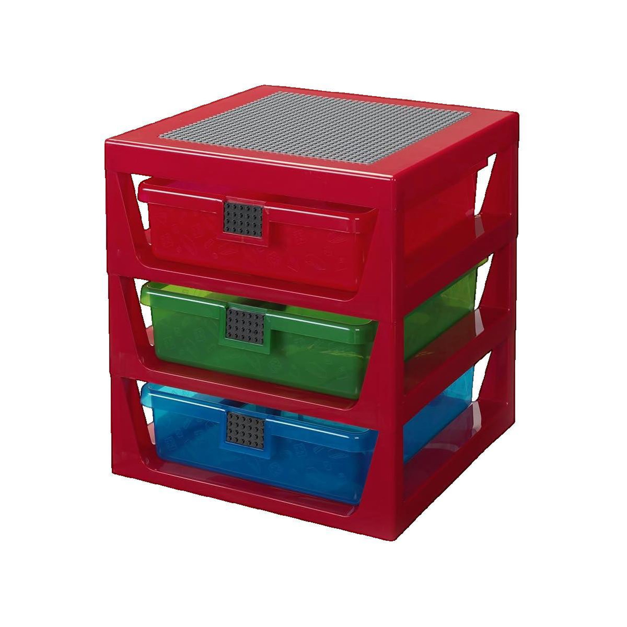 Voir la diapositive 2 : ROOM COPENHAGEN Étagère LEGO Copenhagen Rouge