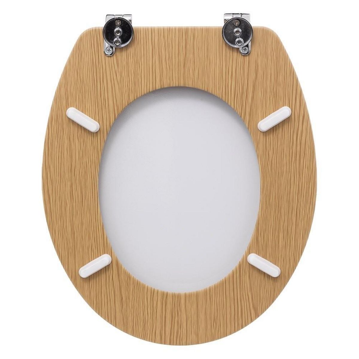 ATMOSPHERA Abattant WC bois zinc Lea