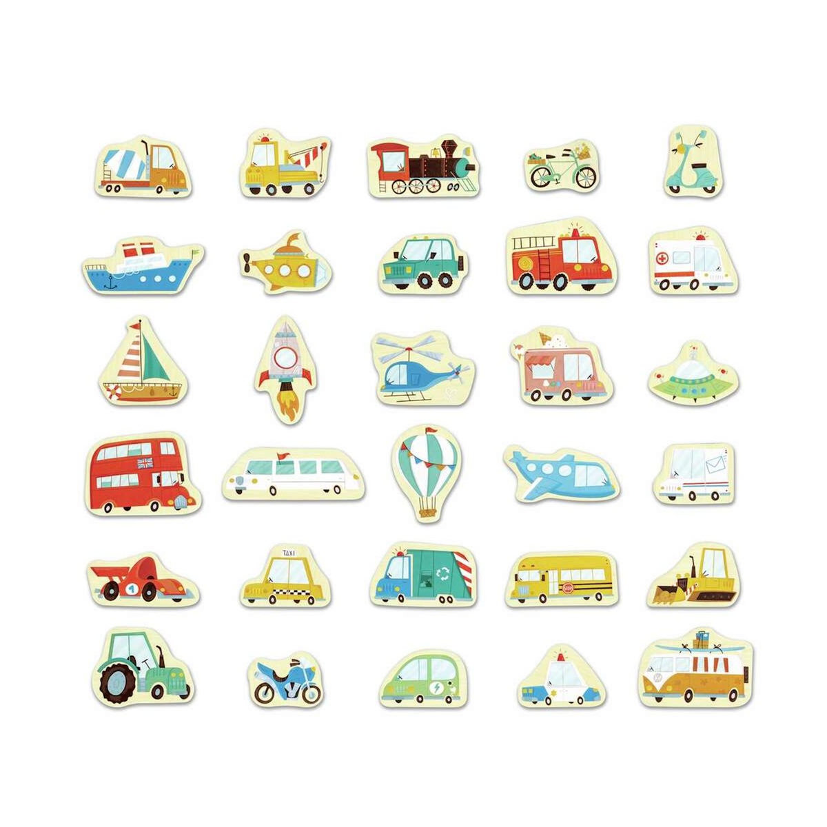 Hape Aimants - les moyens de transport