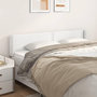 Voir la diapositive 1 : VIDAXL Tete de lit avec oreilles Blanc 183x16x78/88 cm Similicuir