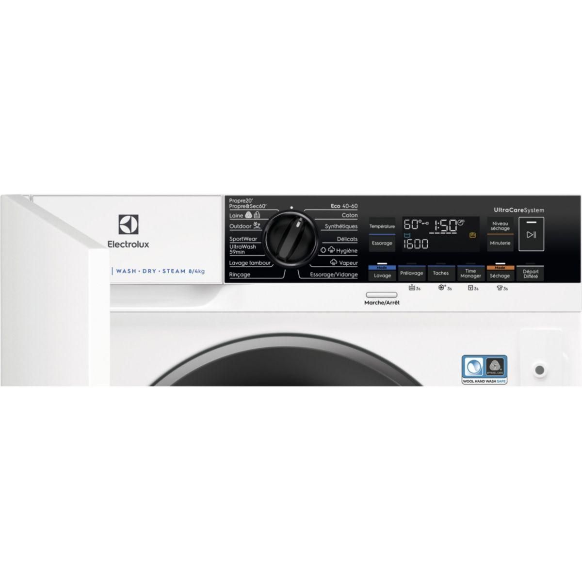 ELECTROLUX Lave linge séchant hublot encastrable EW8W3816BI