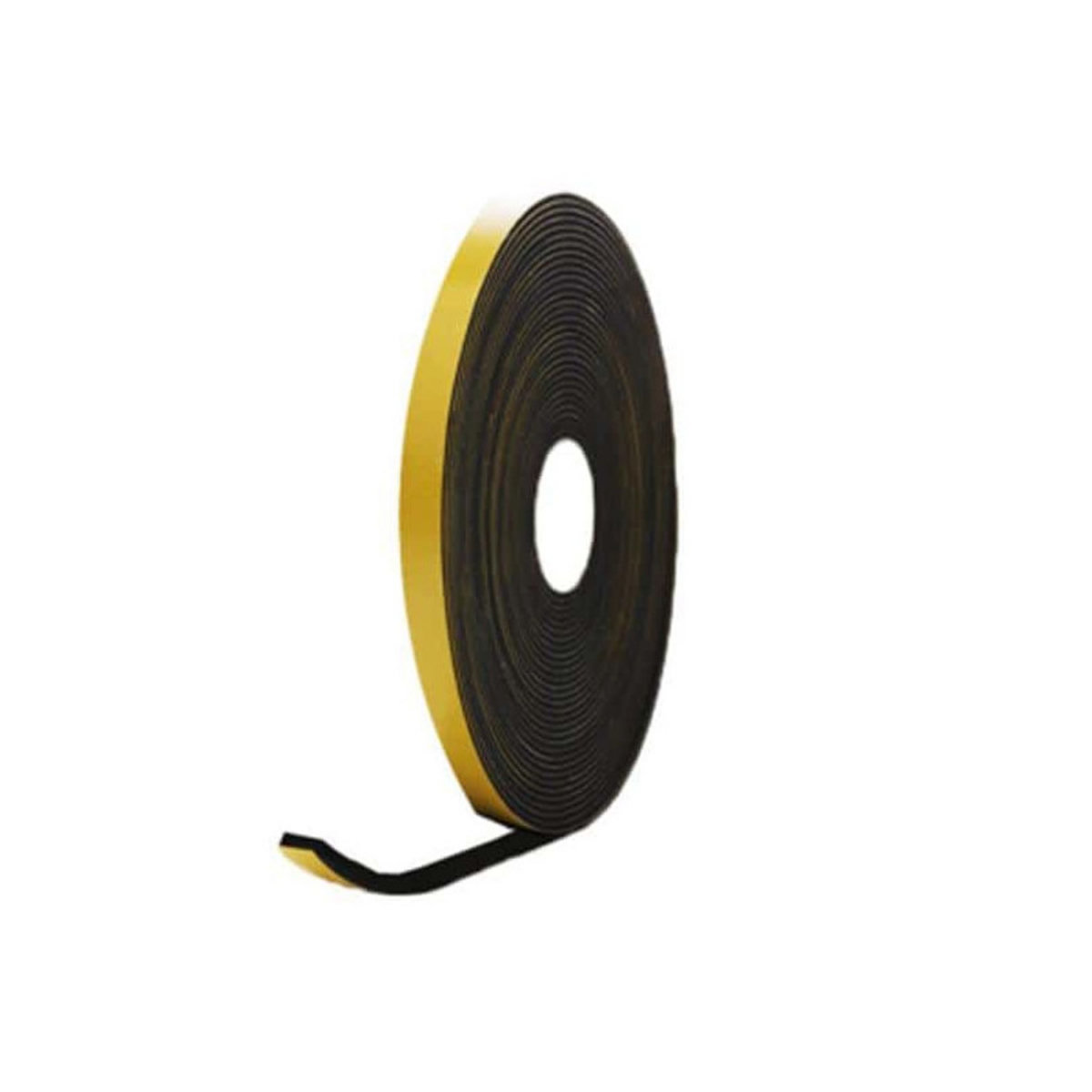 ESPACE-BRICOLAGE Mousse noire adhésive caoutchouc epdm 10x8mm longueur 10m