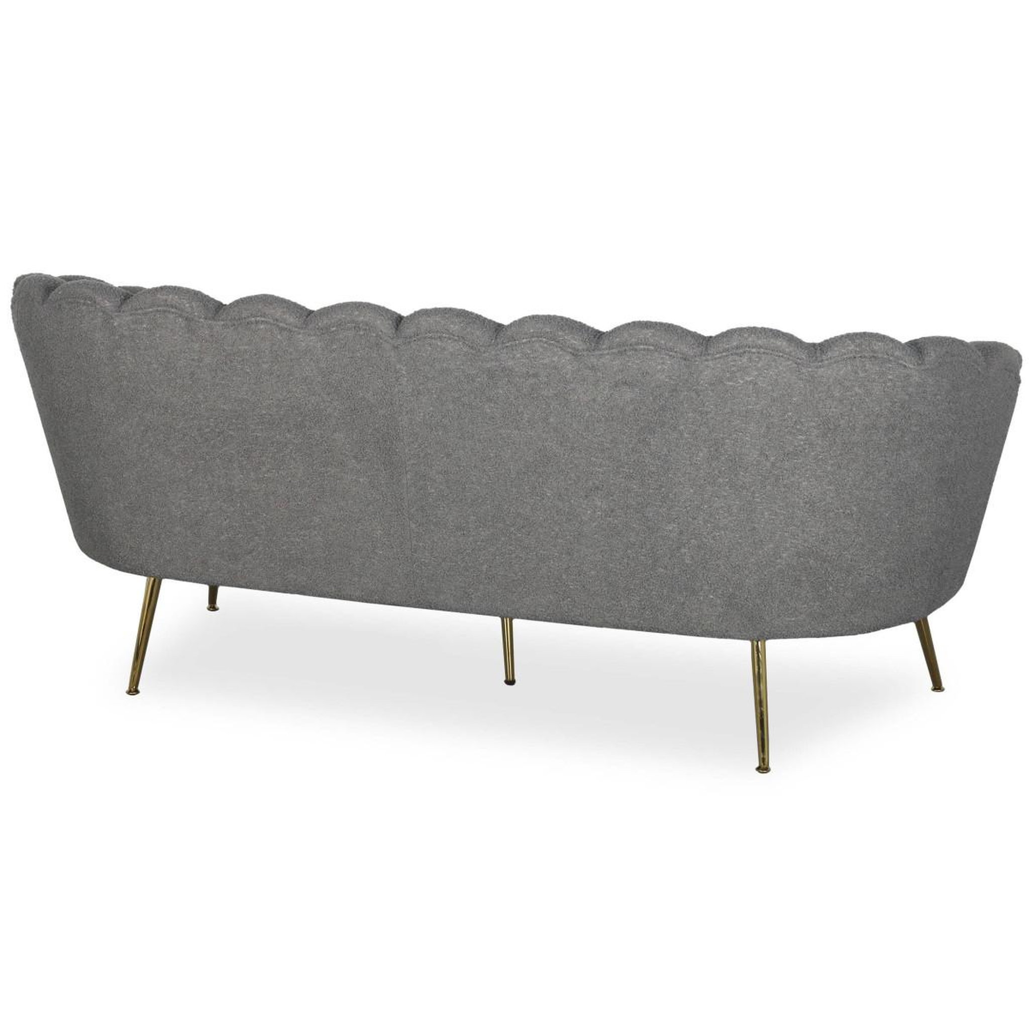Voir la diapositive 3 : Paris Prix Canapé 3 places en bouclette  andré  181cm gris