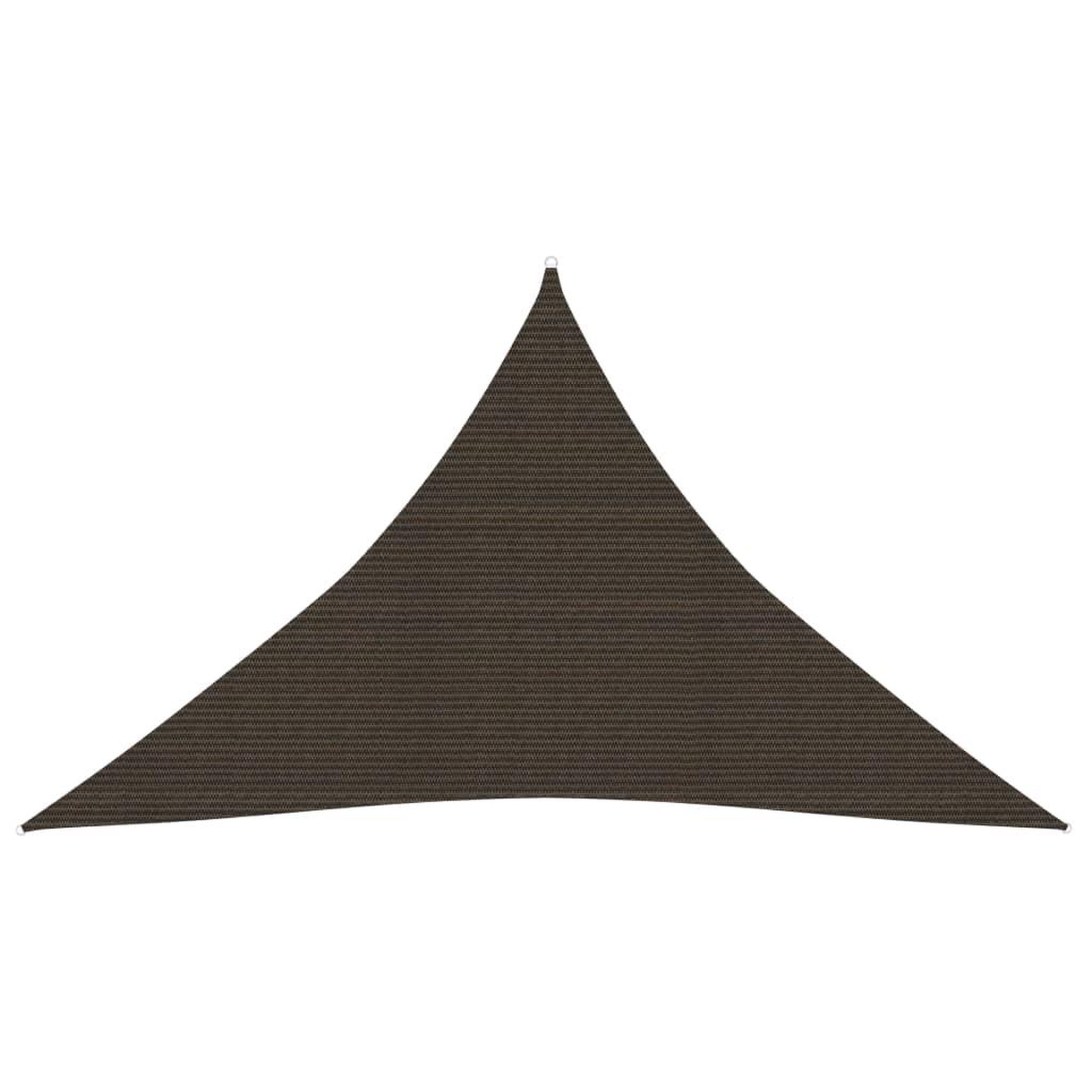 Voir la diapositive 2 : VIDAXL Voile d'ombrage 160 g/m^2 Marron 4x4x5,8 m PEHD