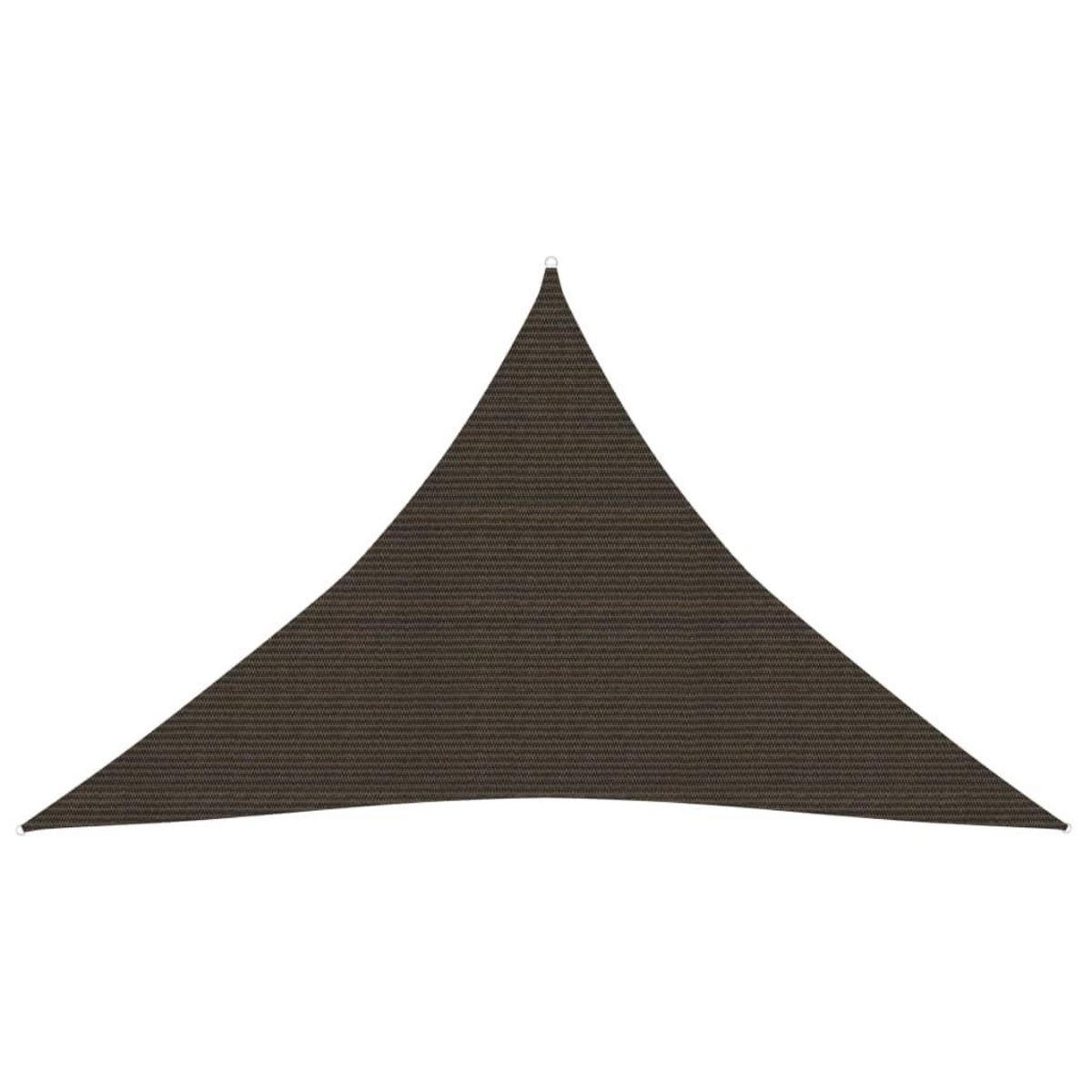 VIDAXL Voile d'ombrage 160 g/m^2 Marron 4x4x5,8 m PEHD