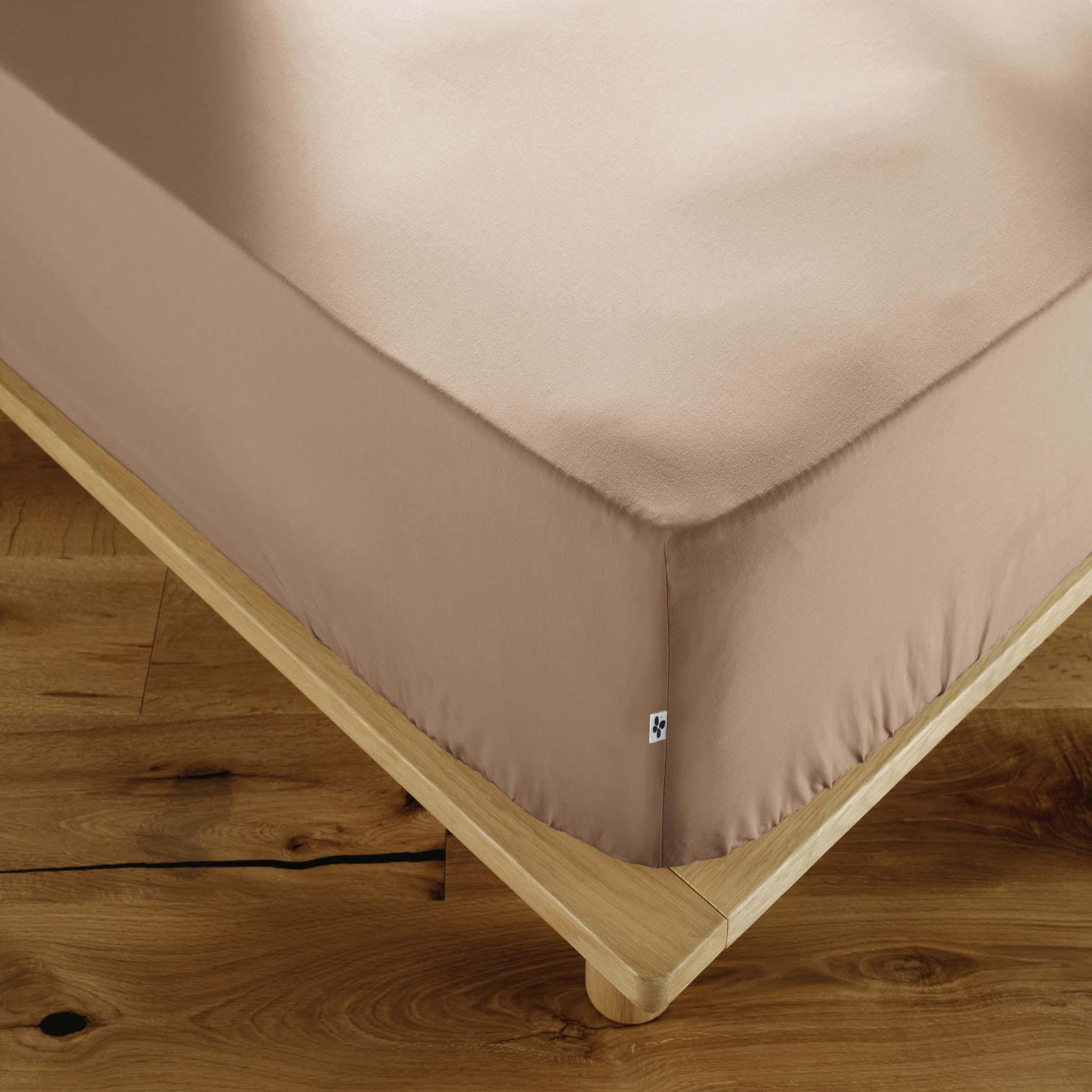 Voir la diapositive 3 : Eden Drap housse double gaze de coton gaïa