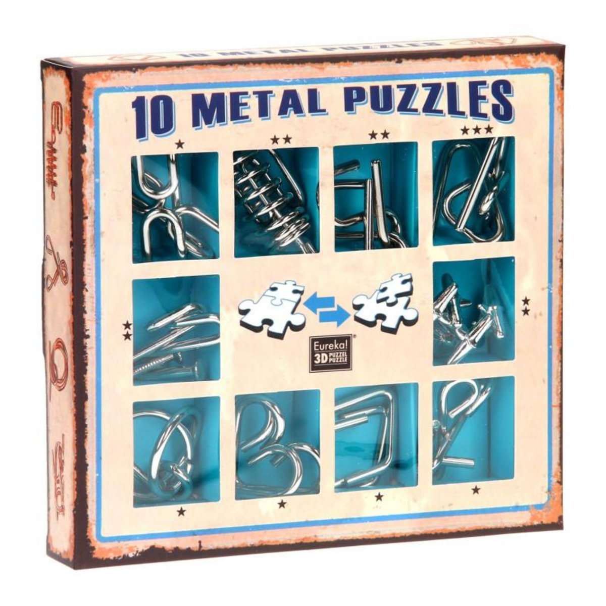 Eureka Toys EUREKA Breinpuzzelset blue, 10pcs.