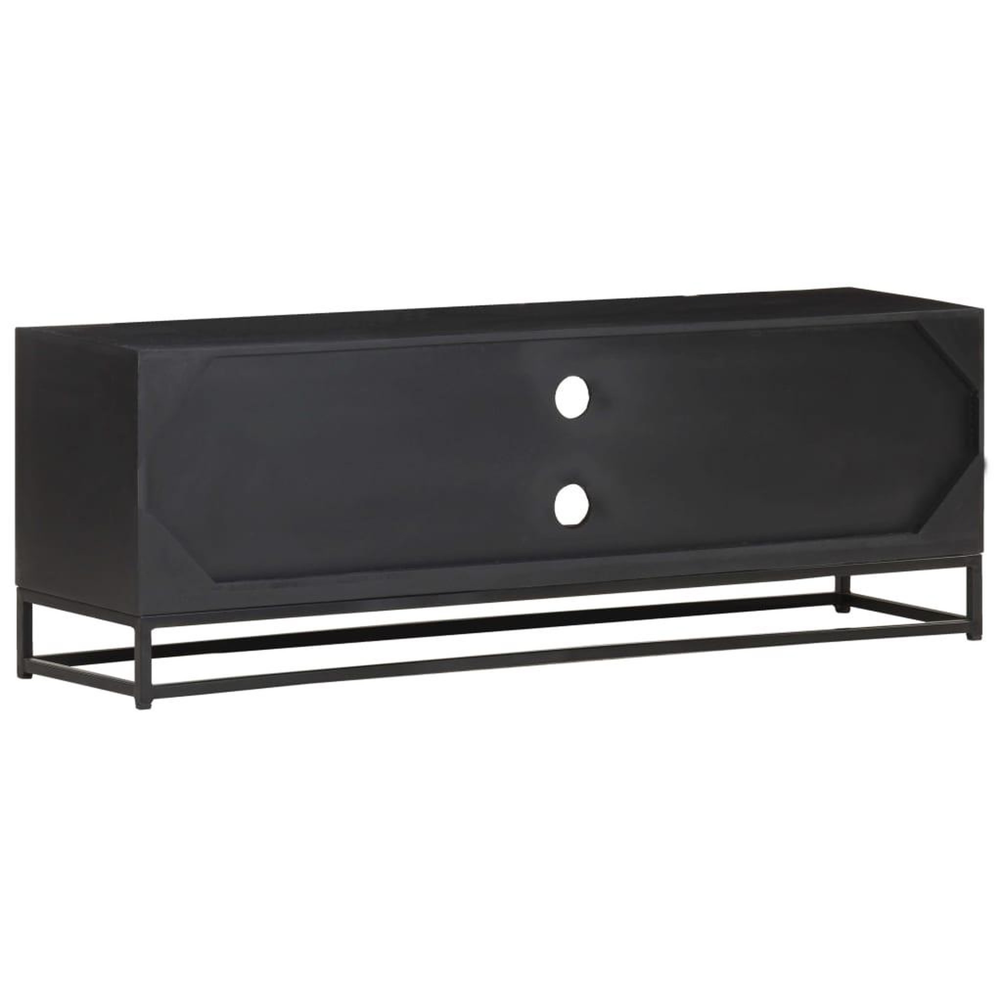 Voir la diapositive 4 : VIDAXL Meuble tv 120x30x40 cm bois massif de manguier