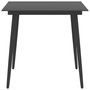 Voir la diapositive 4 : VIDAXL Ensemble a manger de jardin 5 pcs noir