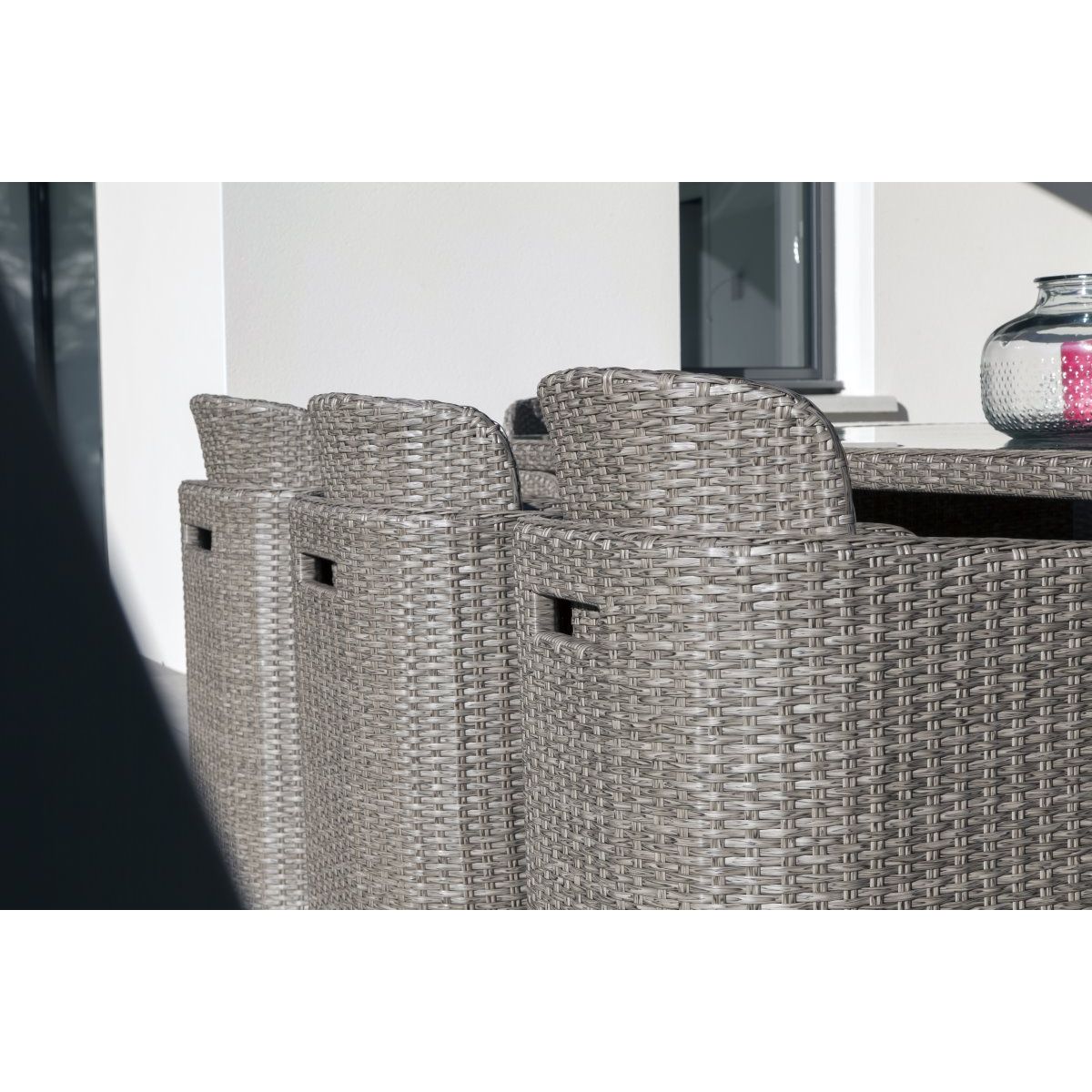 Salon de jardin encastrable 8 personnes LAVANDE