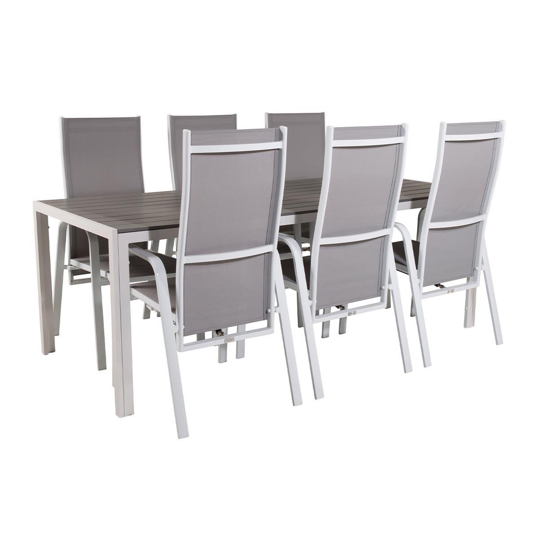 Paris Prix Ensemble table de jardin & 6 chaises  break & copacabana  205cm gris