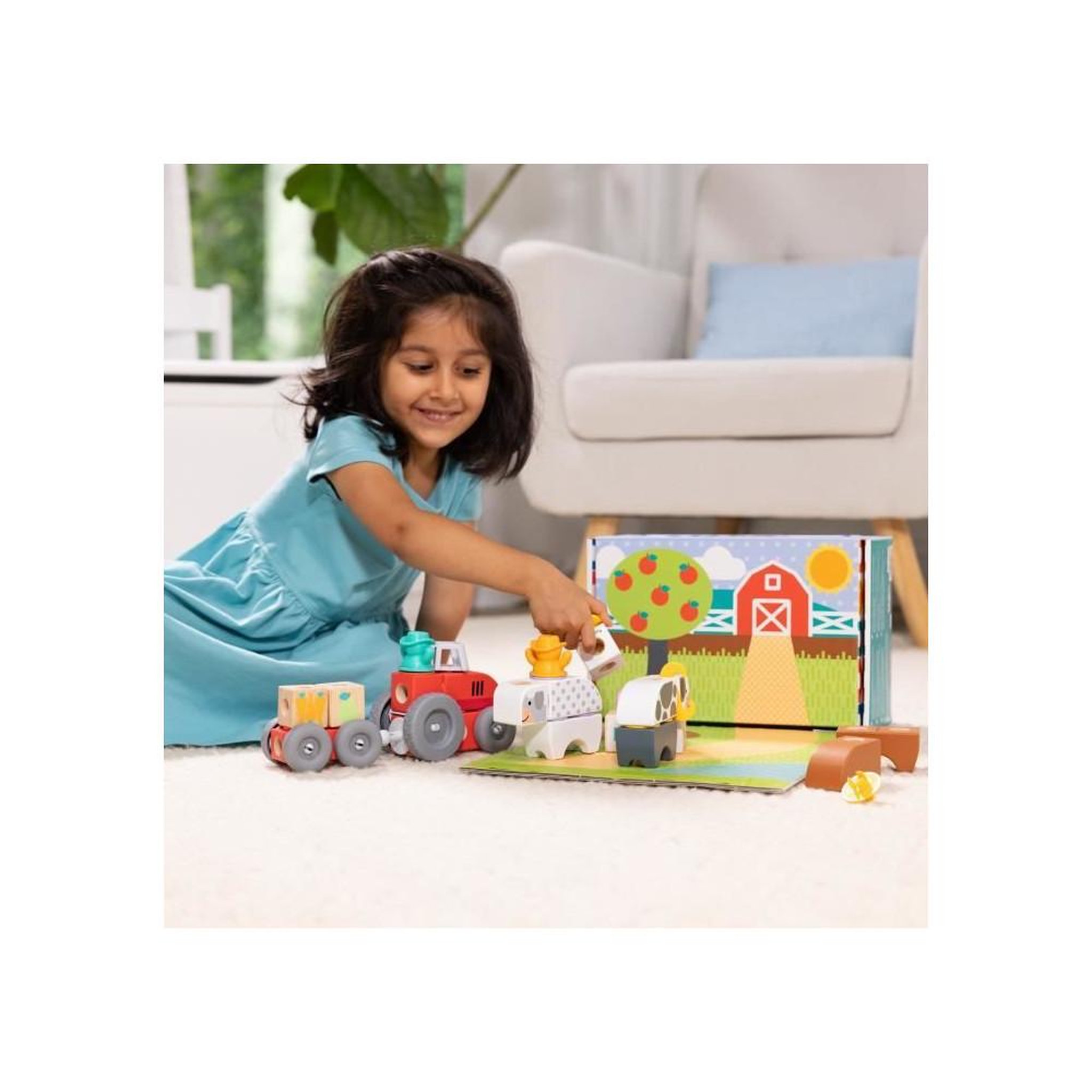 Voir la diapositive 2 : MELISSA & DOUG La ferme - 56 pieces - Blockables - Mélissa & Doug