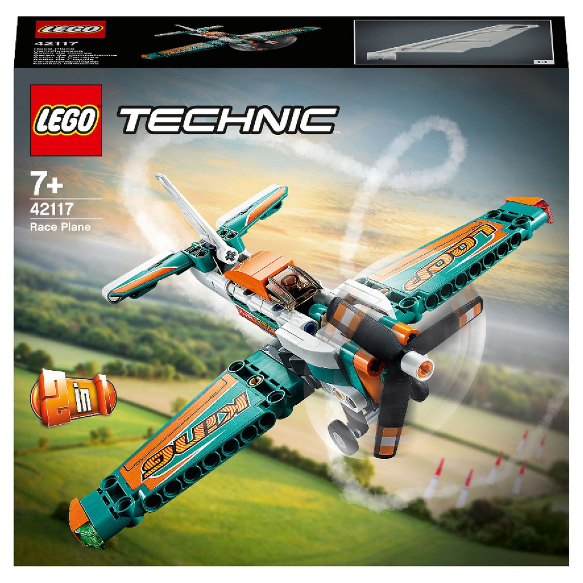 LEGO Technic 42117 - Avion de course et Jet, Avion à réaction 2-en-1, Jeu de construction avion