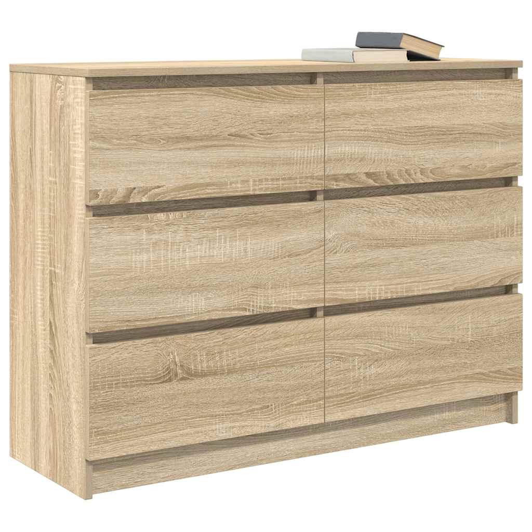Voir la diapositive 4 : VIDAXL Buffet chene sonoma 100x35x76 cm bois d'ingenierie