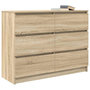 Voir la diapositive 4 : VIDAXL Buffet chene sonoma 100x35x76 cm bois d'ingenierie