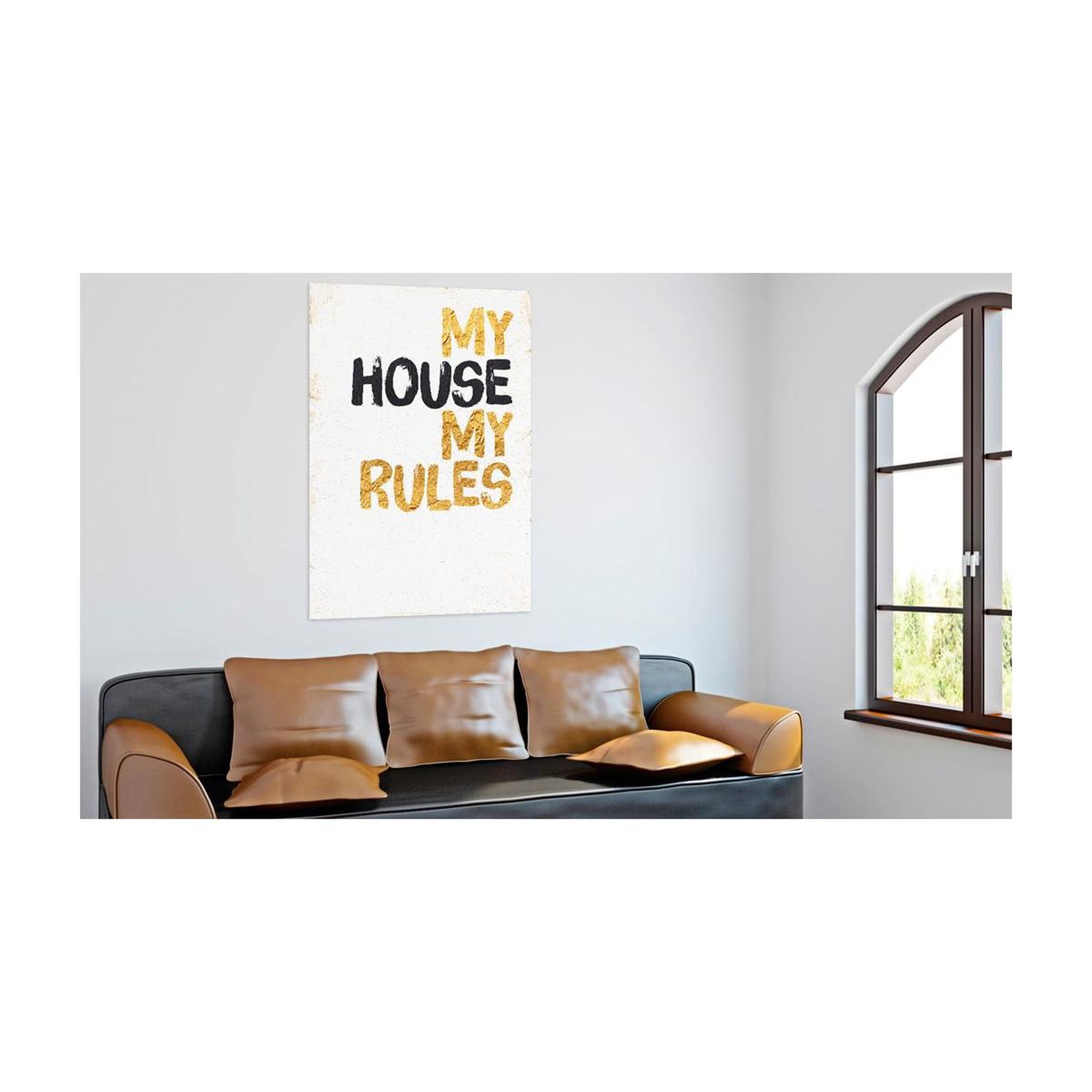 Voir la diapositive 2 : Paris Prix Tableau imprimé  ma maison : my house, my rules