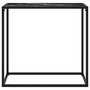 Voir la diapositive 2 : VIDAXL Table console Noir 80x35x75 cm Verre trempe