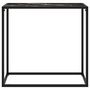 Voir la diapositive 2 : VIDAXL Table console Noir 80x35x75 cm Verre trempe