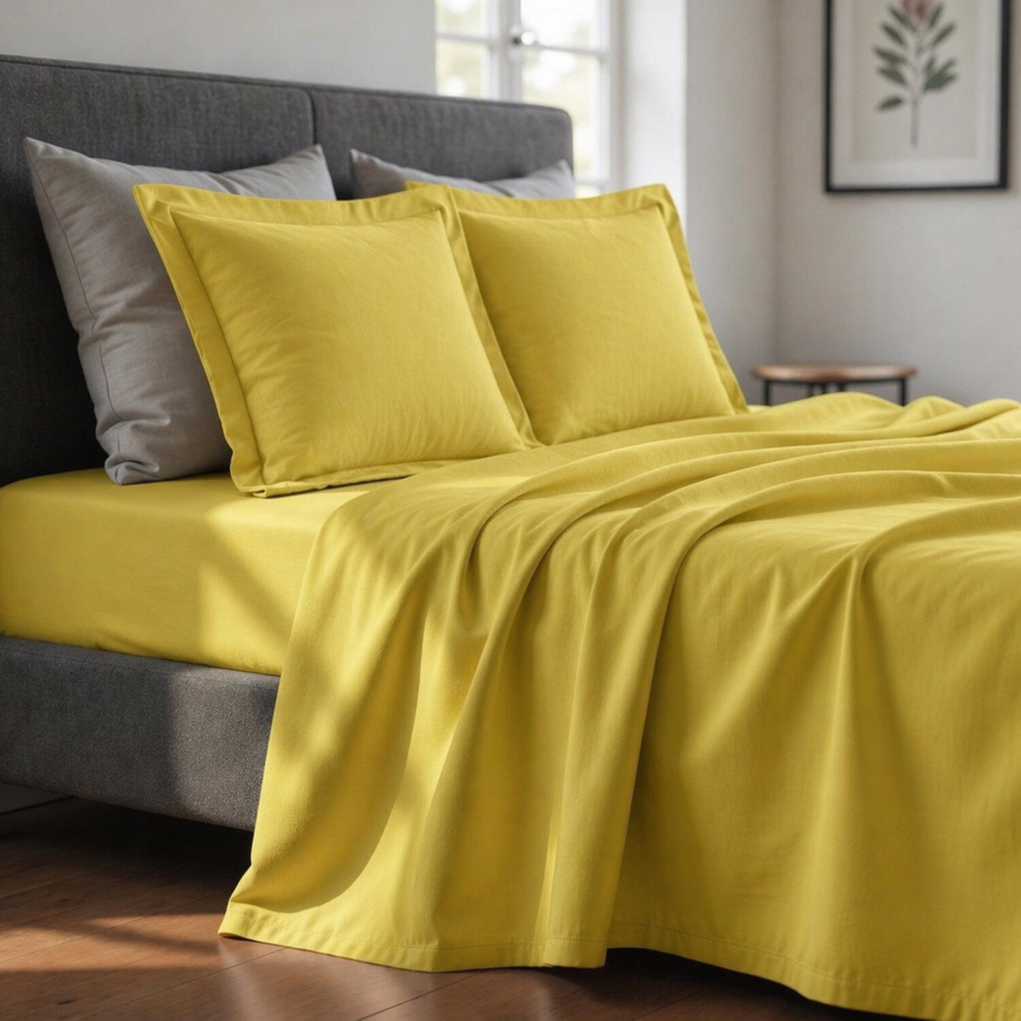 Voir la diapositive 1 : Home collection Parure de drap 100% coton 57fils et taie(s)