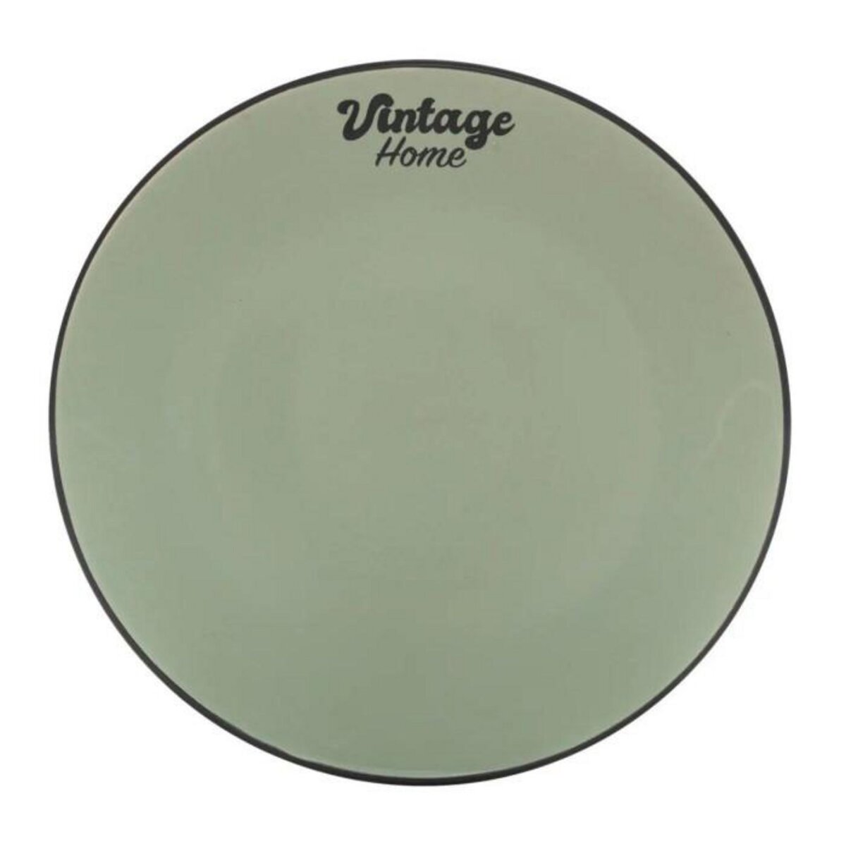 SECRET DE GOURMET Lot de 6 Assiettes à Dessert  Be Vintage  20cm Vert