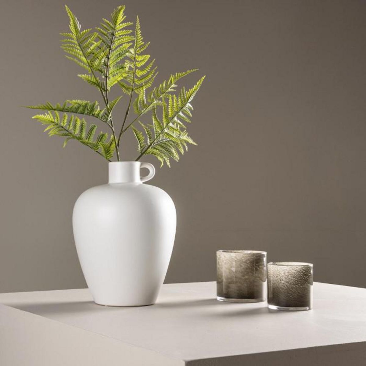 Paris Prix Vase Urne en Céramique  Cent  33cm Blanc Cassé