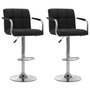 Voir la diapositive 1 : VIDAXL Chaises de bar lot de 2 noir tissu