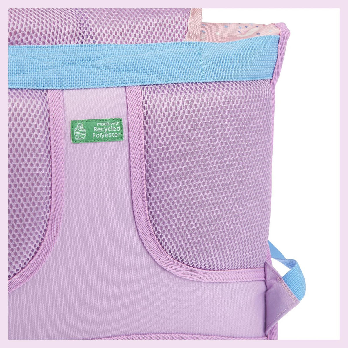 AUCHAN Cartable 36 cm rose LICORNE