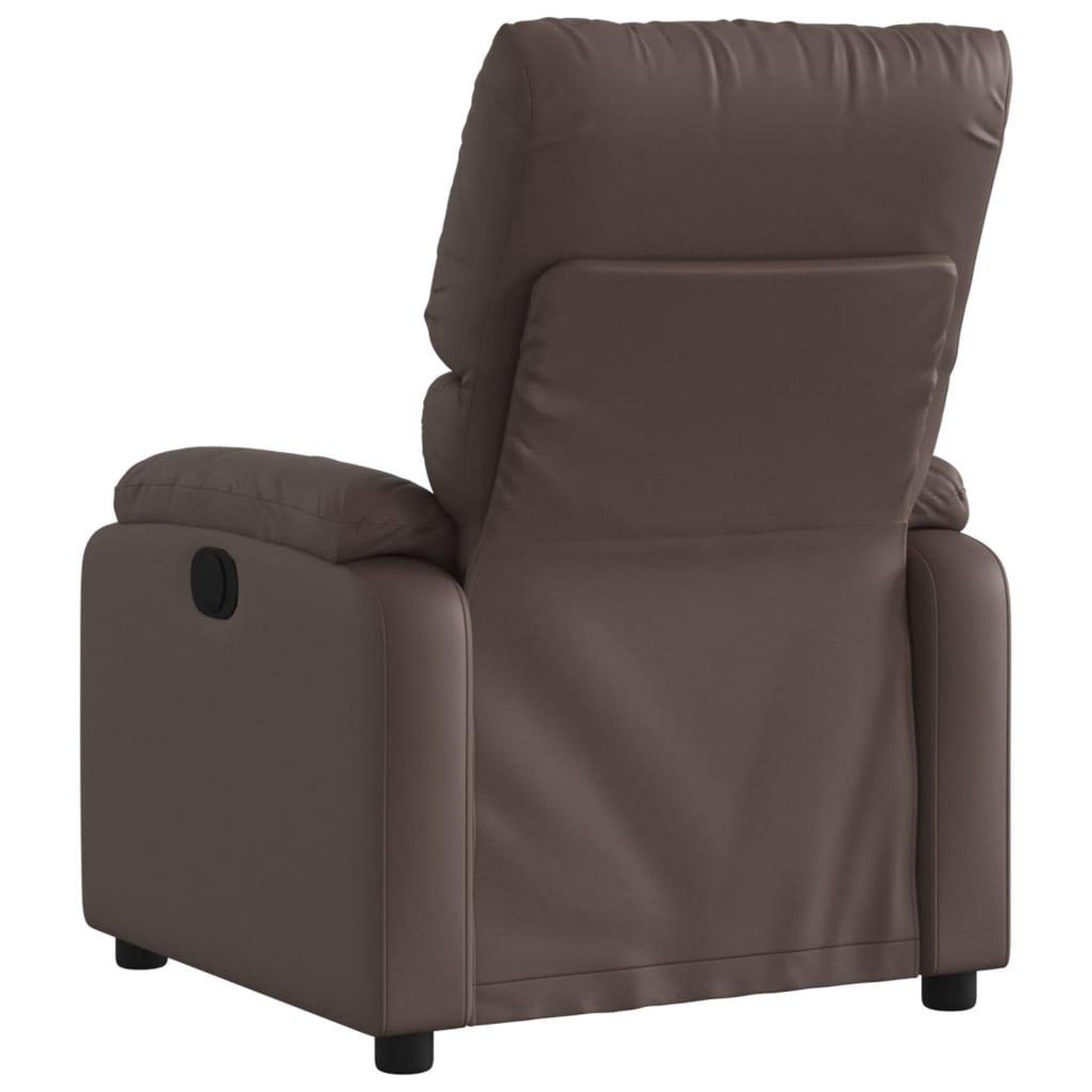 Voir la diapositive 5 : VIDAXL Fauteuil inclinable electrique Marron Similicuir