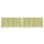 Voir la diapositive 2 : VIDAXL Portillons de jardin 2 pcs Bois de pin impregne 300x75 cm