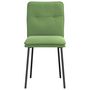 Voir la diapositive 4 : VIDAXL Chaises a manger lot de 2 Vert clair Velours