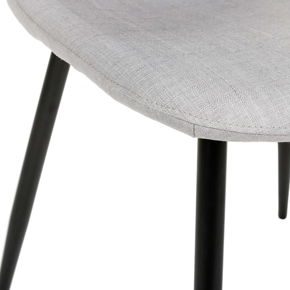 TOILINUX Lot de 4 chaises avec pieds en métal NOKAS