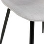 Voir la diapositive 5 : TOILINUX Lot de 4 chaises avec pieds en métal NOKAS