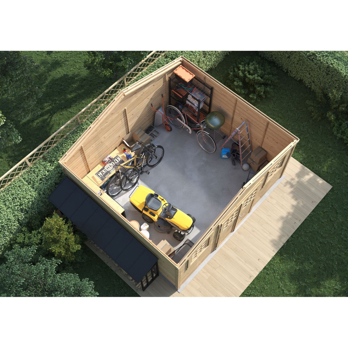 Forest Style Abri de jardin bois - 18,2m² - SHELTY