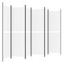 Voir la diapositive 5 : VIDAXL Cloison de separation 6 panneaux Blanc 300x180 cm Tissu
