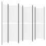 Voir la diapositive 5 : VIDAXL Cloison de separation 6 panneaux Blanc 300x180 cm Tissu