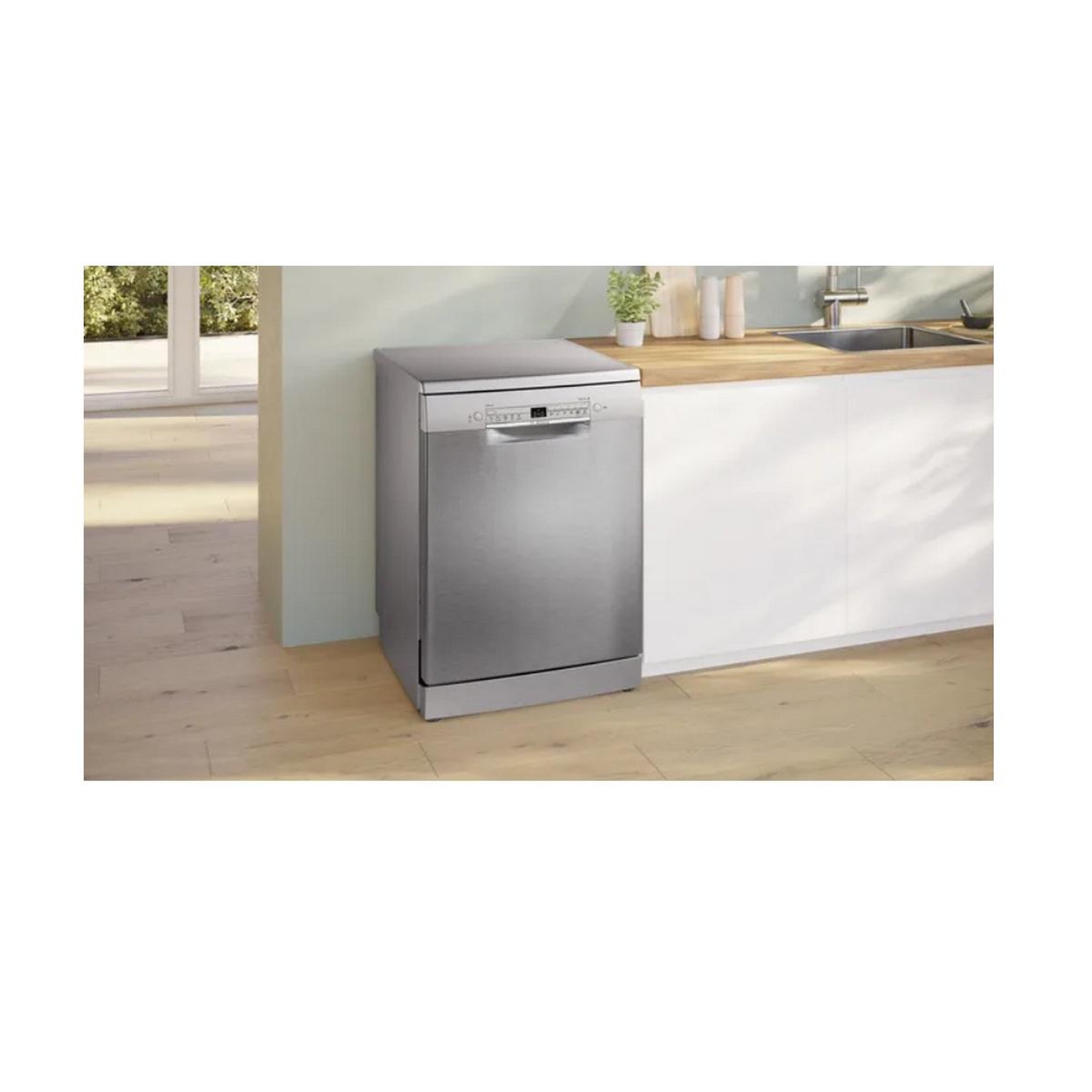 Voir la diapositive 3 : BOSCH Lave-vaisselle 60cm 14couverts 46db acier brossé - sms2hvi02e