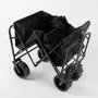 Voir la diapositive 4 : KZ GARDEN Chariot de transport pliable polyvalent 402L Tissu OXFORD Roues tout terrain 8  Charge 50Kg Chariot de Jardin Camping Plage