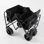 Voir la diapositive 4 : KZ GARDEN Chariot de transport pliable polyvalent 402L Tissu OXFORD Roues tout terrain 8  Charge 50Kg Chariot de Jardin Camping Plage