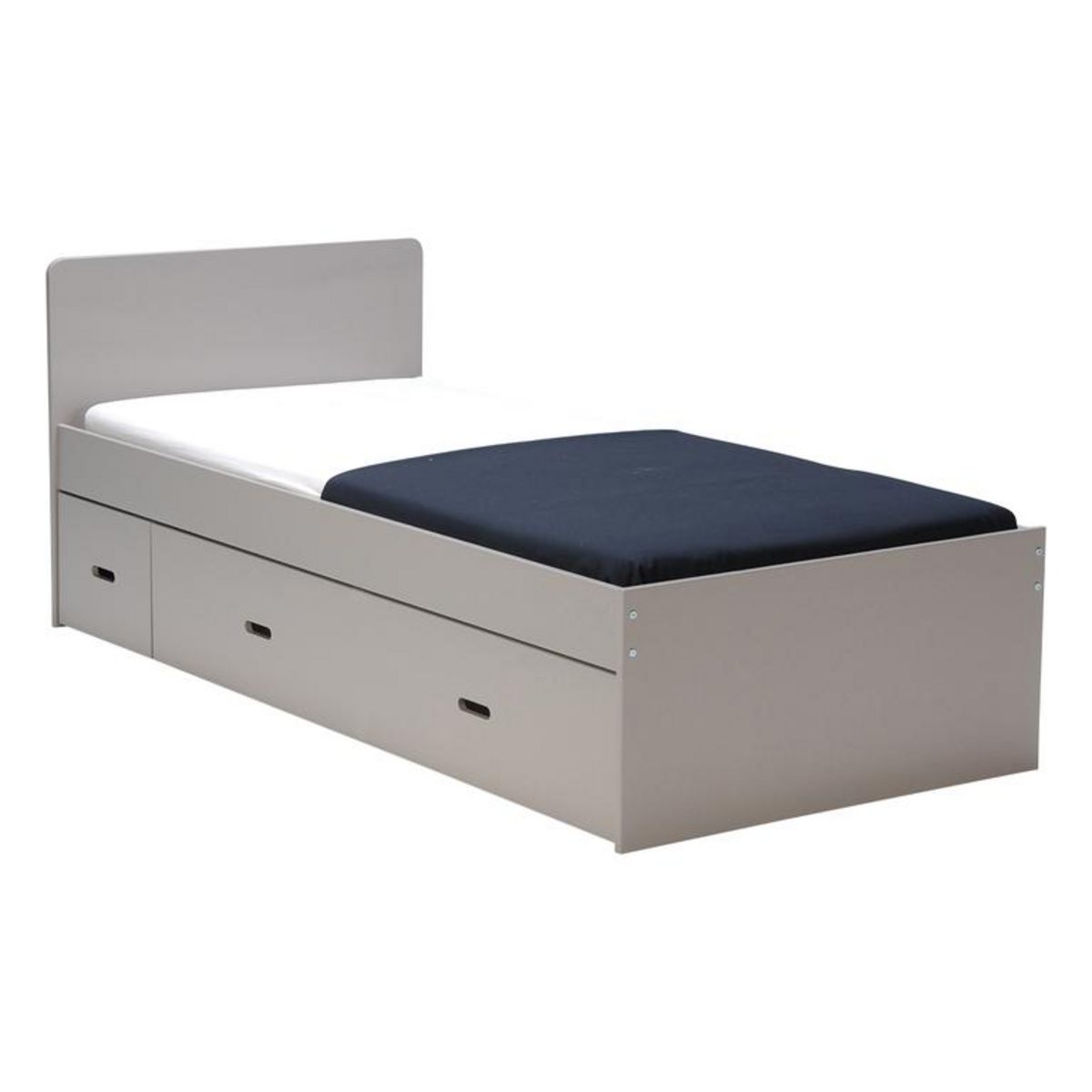 Lit enfant XENA 90 x 190 cm avec chevet et tiroir