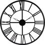 Voir la diapositive 1 : ATMOSPHERA Pendule Murale Métal  Vintage  70cm Noir