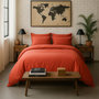 Voir la diapositive 2 : BATON ROUGE Taie d'oreiller 100% percale de coton