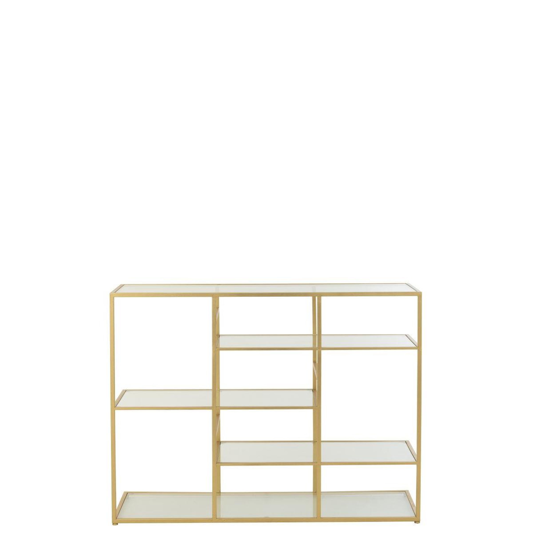 Voir la diapositive 2 : J-LINE Console en verre  thaddeus  120cm doré