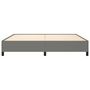 Voir la diapositive 5 : VIDAXL Cadre de lit sans matelas gris fonce 200x200 cm tissu