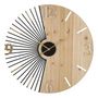 Voir la diapositive 1 : Paris Prix Horloge Murale Design  Wordy  60cm Naturel & Noir